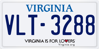 VA license plate VLT3288