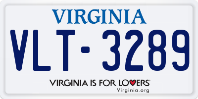 VA license plate VLT3289