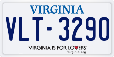 VA license plate VLT3290