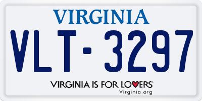 VA license plate VLT3297