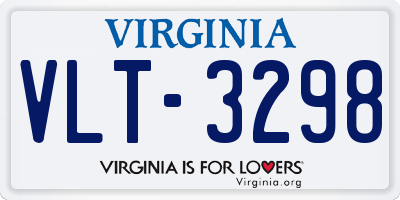 VA license plate VLT3298
