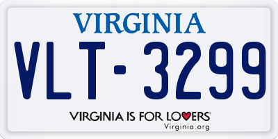 VA license plate VLT3299