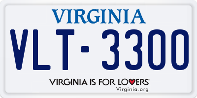 VA license plate VLT3300