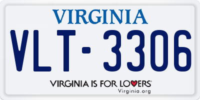 VA license plate VLT3306