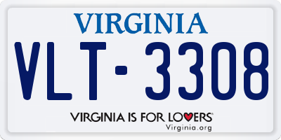 VA license plate VLT3308