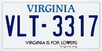 VA license plate VLT3317