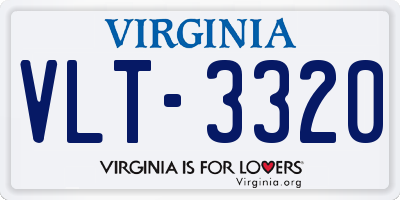 VA license plate VLT3320