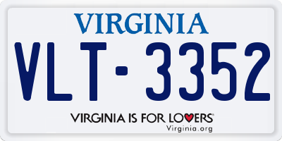 VA license plate VLT3352