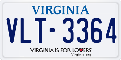VA license plate VLT3364