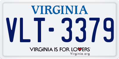 VA license plate VLT3379