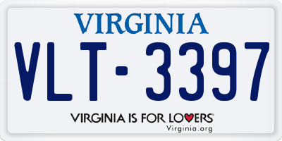 VA license plate VLT3397