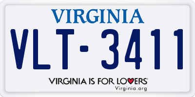 VA license plate VLT3411