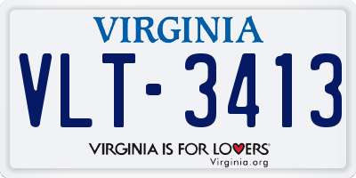 VA license plate VLT3413