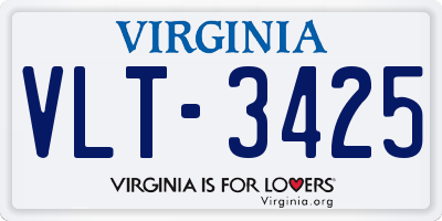 VA license plate VLT3425