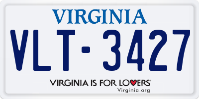 VA license plate VLT3427