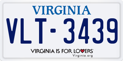 VA license plate VLT3439