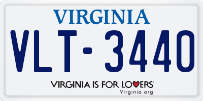 VA license plate VLT3440