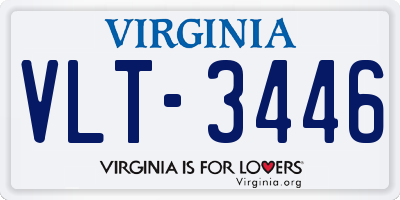 VA license plate VLT3446