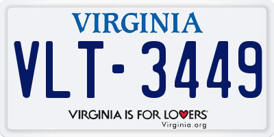 VA license plate VLT3449