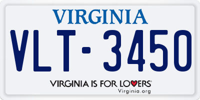 VA license plate VLT3450