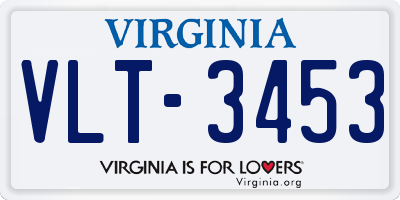 VA license plate VLT3453