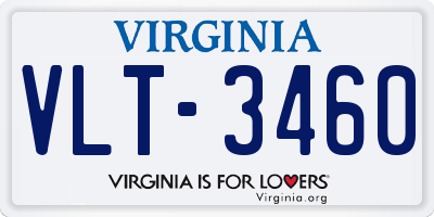 VA license plate VLT3460