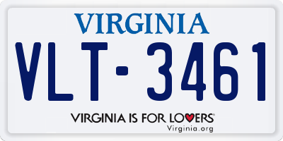 VA license plate VLT3461