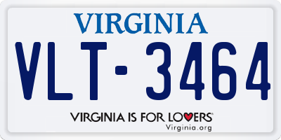 VA license plate VLT3464