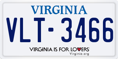 VA license plate VLT3466