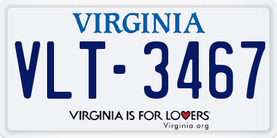 VA license plate VLT3467