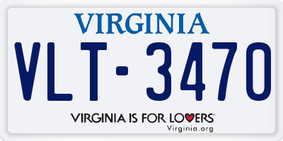 VA license plate VLT3470