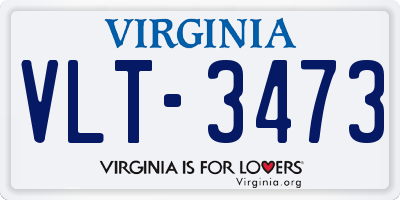 VA license plate VLT3473