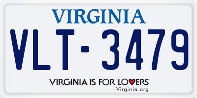 VA license plate VLT3479
