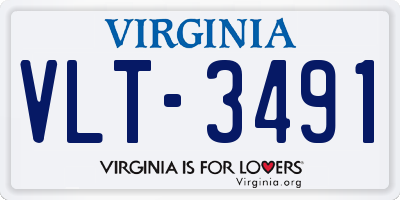 VA license plate VLT3491