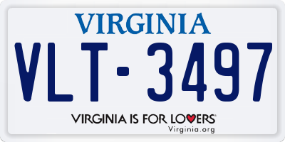 VA license plate VLT3497