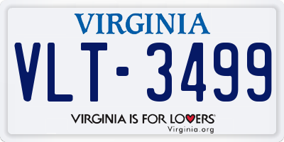 VA license plate VLT3499