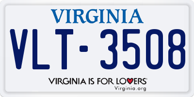 VA license plate VLT3508