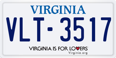 VA license plate VLT3517