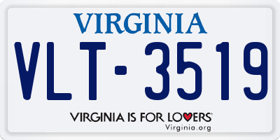 VA license plate VLT3519