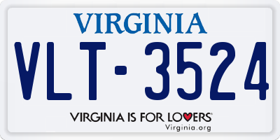 VA license plate VLT3524