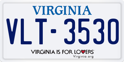 VA license plate VLT3530