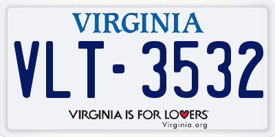 VA license plate VLT3532