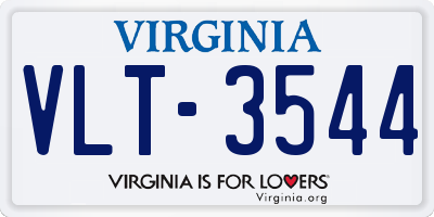 VA license plate VLT3544