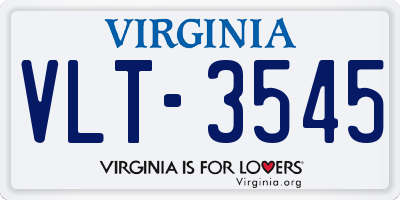 VA license plate VLT3545