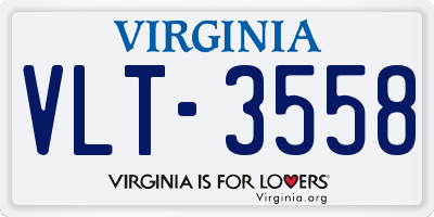 VA license plate VLT3558
