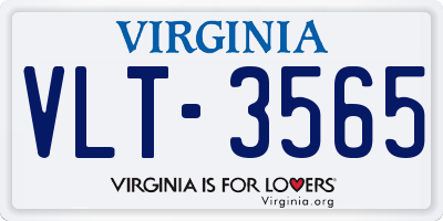 VA license plate VLT3565