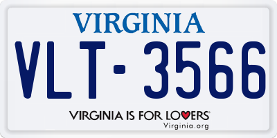 VA license plate VLT3566