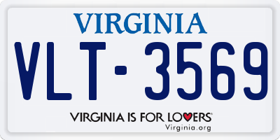 VA license plate VLT3569