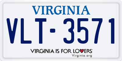 VA license plate VLT3571