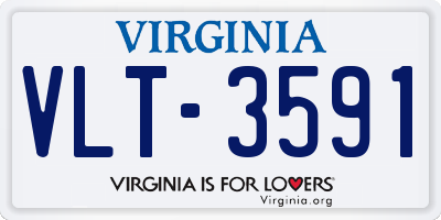 VA license plate VLT3591